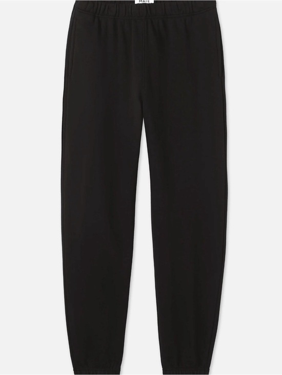 MATE the Label Pants - MATE the Label Organic Fleece Relaxed Joggers - Jet Black - Small